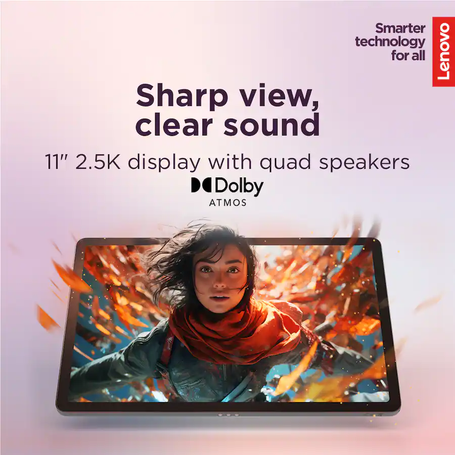 Lenovo - Idea Tab - 11" 2.5K Tablet - 4GB RAM - 128GB UFS - Luna Grey - Image 3