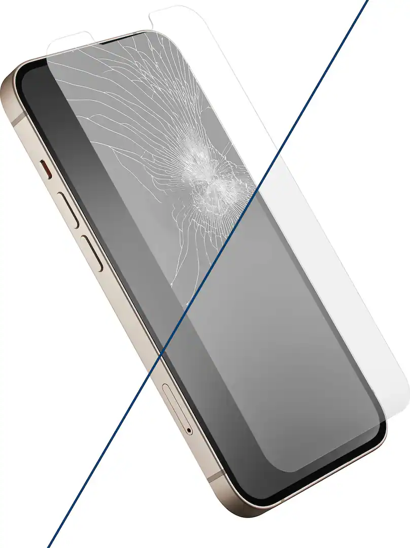 Insignia™ - Anti-Reflective Glass Screen Protector for iPhone 17e, 16e, 14, 13, and 13 Pro (2-Pack) - Clear - Image 2