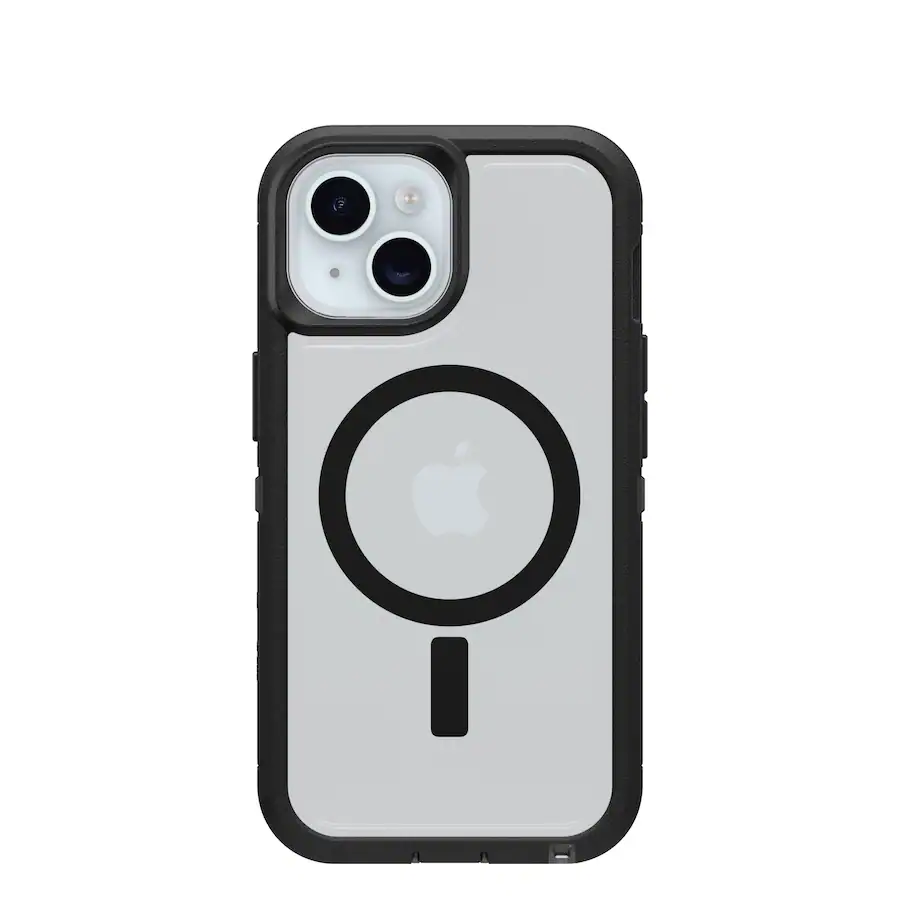 OtterBox - Defender Series Pro XT Hard Shell for MagSafe for Apple iPhone 17e, iPhone 16e, iPhone 15, iPhone 14, iPhone 13 - Dark Side